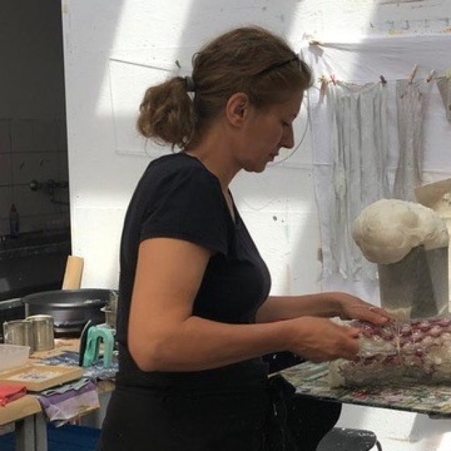Susan Broy in her studio
