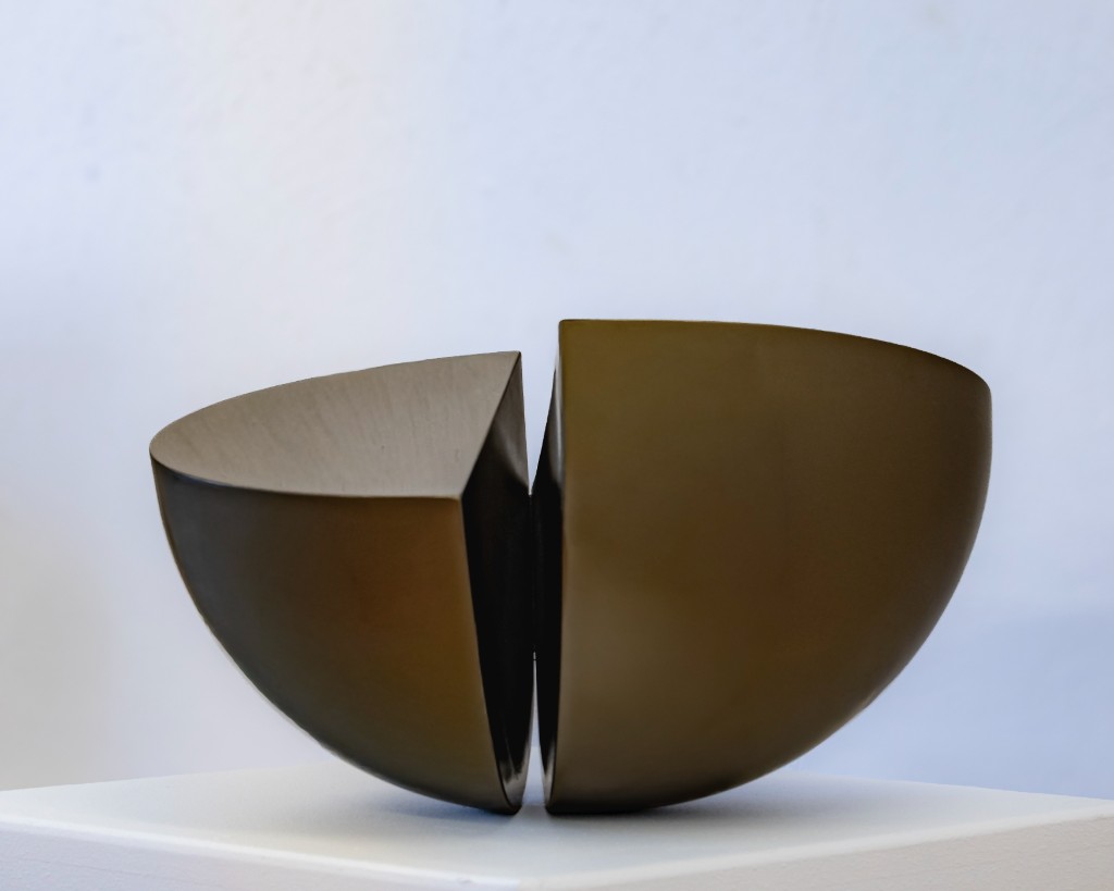 Two-part bronze sphere
